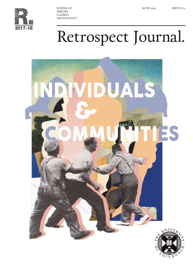 Explore the complex and diverse relationships between individuals and their communities in the first of Retrospect’s 2017-2018 printed editions.